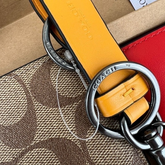 Coach Mens Wallet Boxed 3 In 1 Card Case Wallet Gift Set In Signature Canvas - Picture 2 of 12